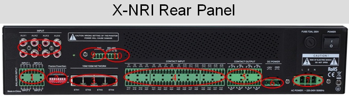 Honeywell X-NRI Network Resource Integration Module X-NRI Rear Panel Hệ thống âm thanh thông báo Honeywell X-618 Honeywell X-NRI Network Resource Integration Module X-NRI Rear Panel Hệ thống âm thanh thông báo Honeywell X-618